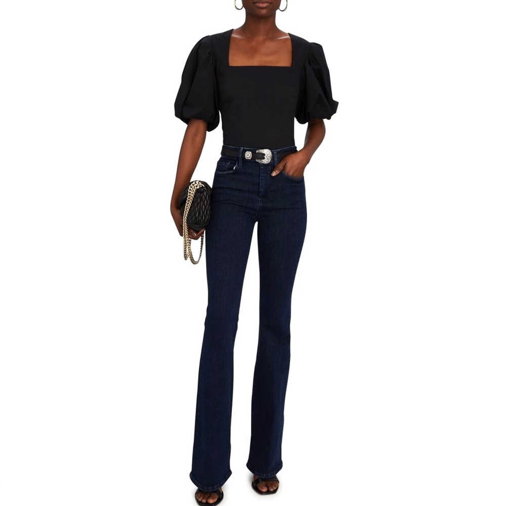 FRAME DARK WASH FLARE JEANS - Picture 10 of 10